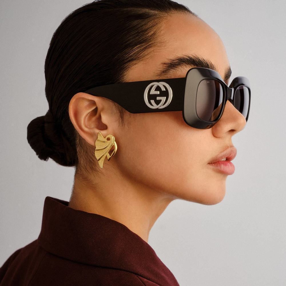 NWT Gucci GG1695S-001 Black 51mm Sunglasses